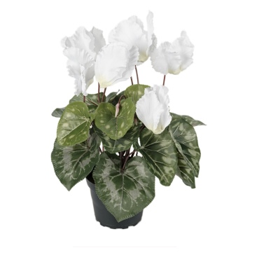 Cyklamen Konstgjord Blomma Vit